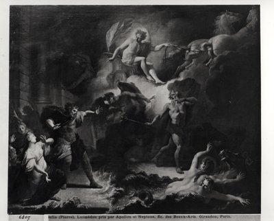 Laomedon von Apollo und Poseidon bestraft, 1707 von Pierre Dulin